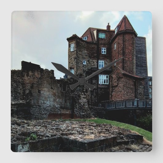Newcastle Castle, ruïnes Vierkante Klok (Voorkant)