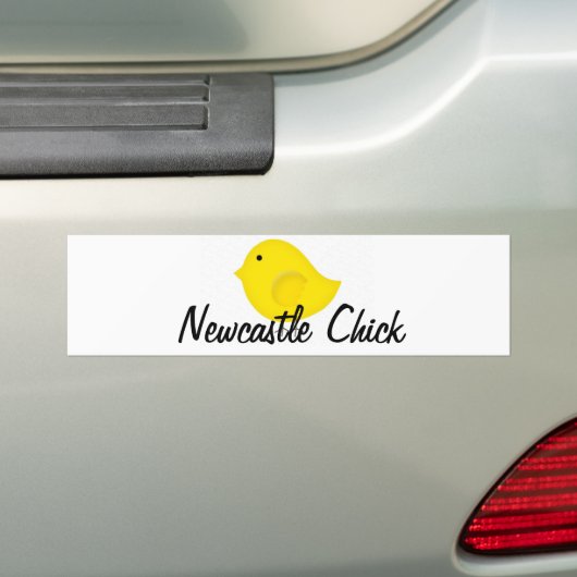 Newcastle Chick Bumpersticker (Op auto)