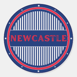 Newcastle City Pride Embleem – Australische identi Ronde Sticker