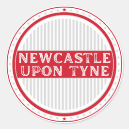 Newcastle City Pride Embleem – Engelse identiteit Ronde Sticker
