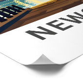 Newcastle England Reisposter Poster (Hoek)