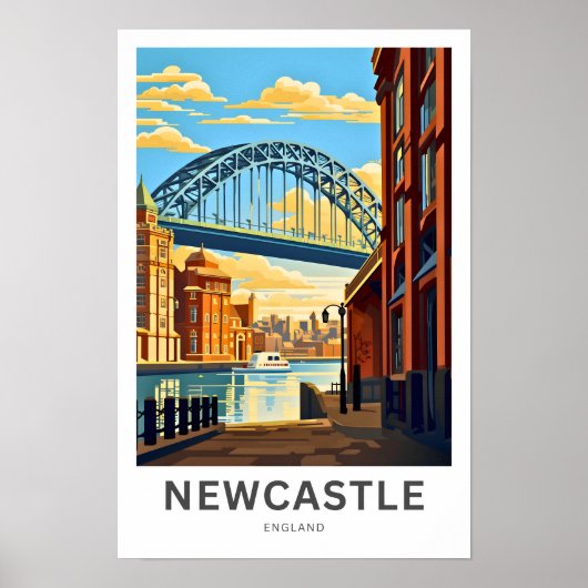 Newcastle England Reisposter Poster (Voorkant)