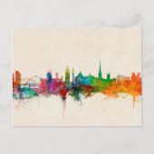 Newcastle England Skyline Briefkaart (Voorkant)