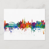 Newcastle England Skyline Briefkaart (Voorkant)