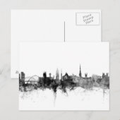 Newcastle England Skyline Briefkaart (Voorkant / Achterkant)