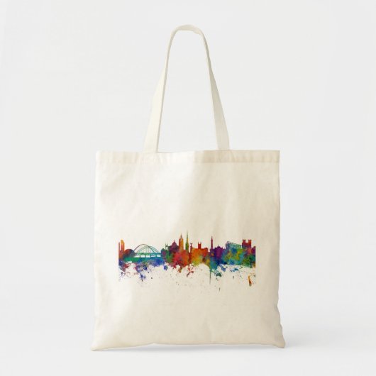 Newcastle England Skyline Tote Bag (Voorkant)