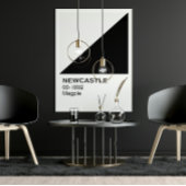 Newcastle Magpie - Witte grens Perfect Poster