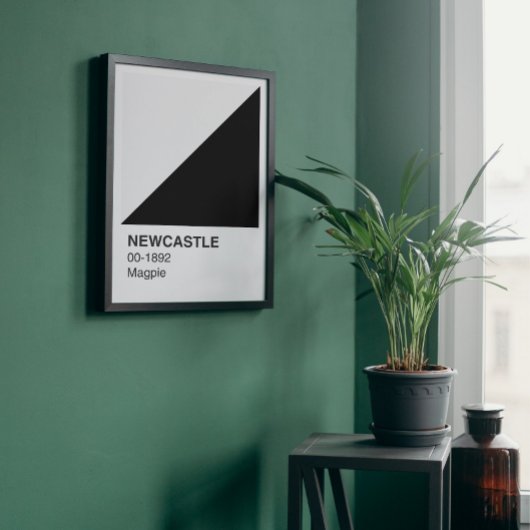Newcastle Magpie - Witte grens Perfect Poster