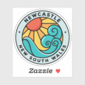 Newcastle, NSW Australië Sticker (Vel)
