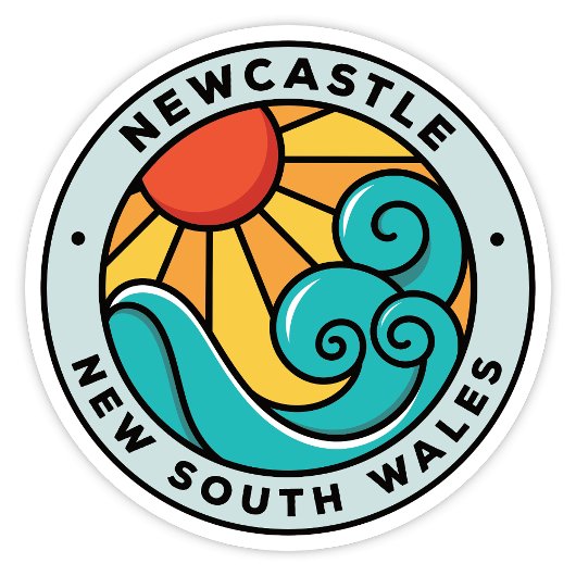 Newcastle, NSW Australië Sticker