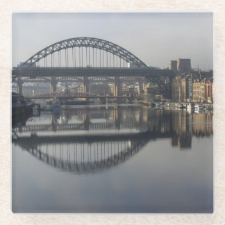 Newcastle Quayside & de Tyne Bridge Glazen Onderzetter