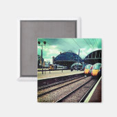 Newcastle station - foto magneet (Voorkant / Achterkant)