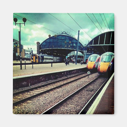 Newcastle station - foto magneet (Voorkant)