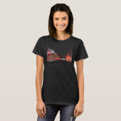 Newcastle UK Bridge Industriële Rode Reis Shirt (Voorkant volledig)