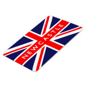 Newcastle UK vlag Magneet (Linkerzijde)