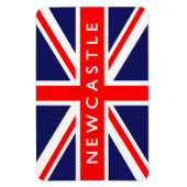 Newcastle UK vlag Magneet (Verticaal)