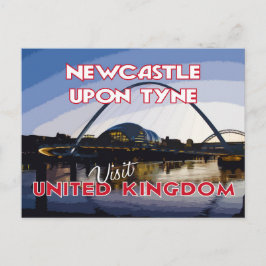 Newcastle upon Tune, bezoek... Briefkaart