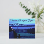 Newcastle upon Tyne Blue Bridges Briefkaart (Staand voorkant)