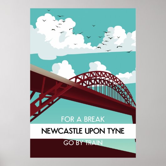 Newcastle upon Tyne bridge poster. Poster (Voorkant)