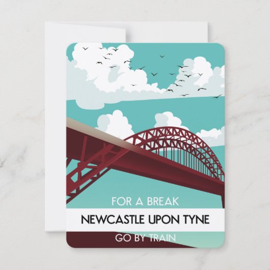 Newcastle upon Tyne-brugposter. (Voorkant)
