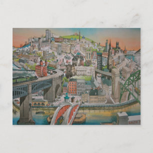 Newcastle upon Tyne door het Briefkaart Jaren