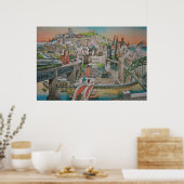 Newcastle upon Tyne, England Poster (Keuken)