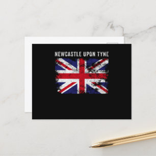 Newcastle Upon Tyne UK Flag England Souvenir Briefkaart