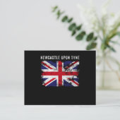 Newcastle Upon Tyne UK Flag England Souvenir Briefkaart (Staand voorkant)