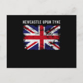 Newcastle Upon Tyne UK Flag England Souvenir Briefkaart (Voorkant)