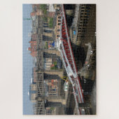 Newcastle upon Tyne, Verenigd Koninkrijk. Spoorweg Legpuzzel (Verticaal)