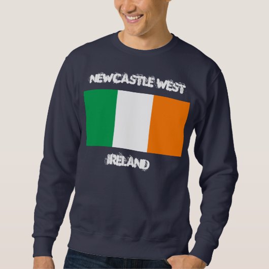 Newcastle West, Ierland met Ierse vlag Trui (Voorkant)