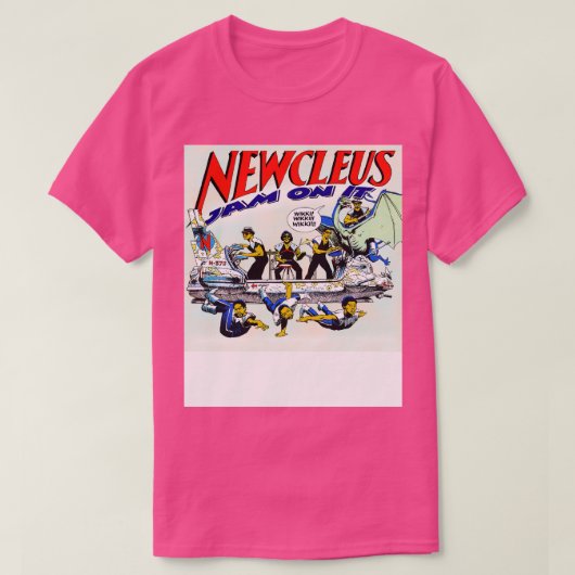 Newcleus Jam op het ruimteschip T-shirt (Design voorkant)