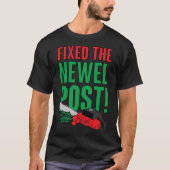 Newel Post Is Fied retro T-shirt (Voorkant)