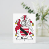 Newell Family Crest Briefkaart (Staand voorkant)