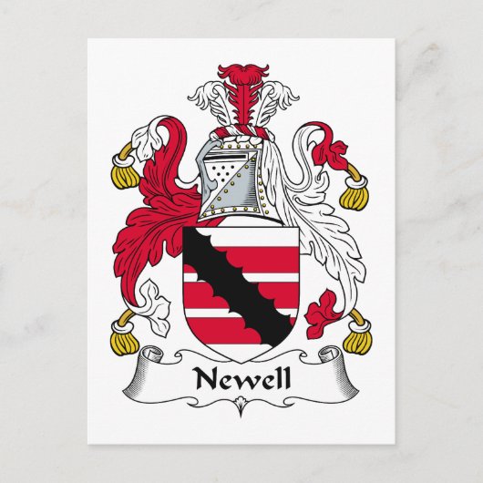 Newell Family Crest Briefkaart (Voorkant)
