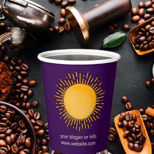 Newest Paper Cups Business Branded Rustic Kraft Papieren Bekers