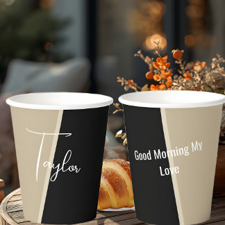 Newest Paper Cups Two side Personalized Papieren Bekers