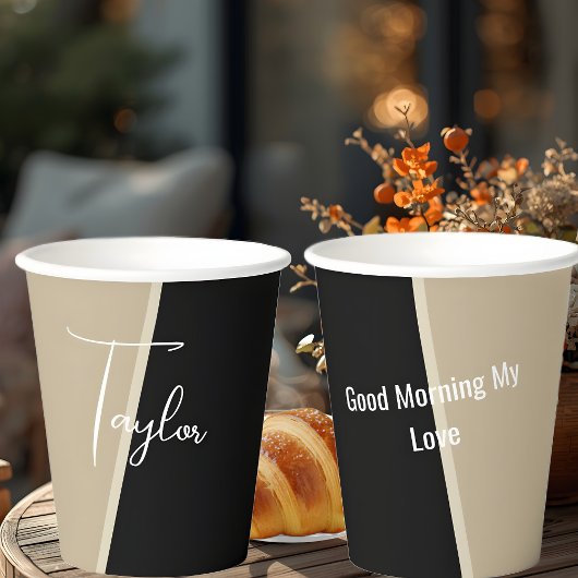 Newest Paper Cups Two side Personalized Papieren Bekers