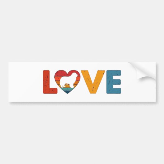 Newf-liefhebber Bumpersticker (Voorkant)
