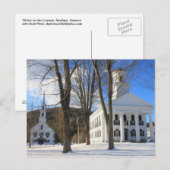 Newfane Vermont Town Common Briefkaart (Voorkant / Achterkant)
