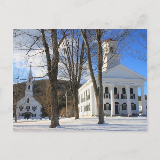 Newfane Vermont Town Common Briefkaart (Voorkant)