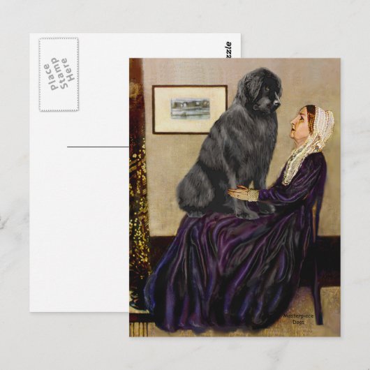 Newfie 1 - Whistler's moeder Briefkaart (Voorkant / Achterkant)