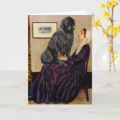 Newfie 1 - Whistler's moeder Kaart (Gele Bloem)