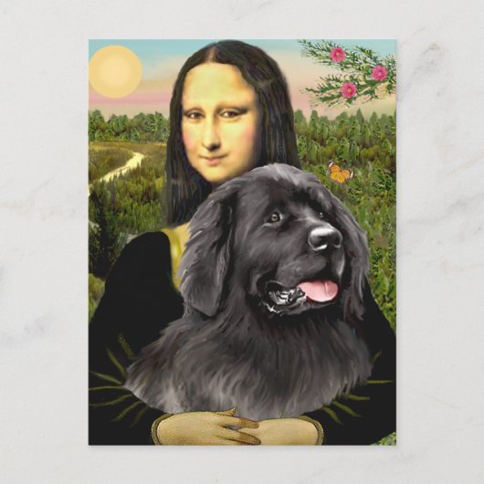 Newfie 2 - Mona Lisa Briefkaart (Voorkant)