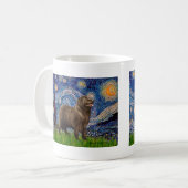 Newfie (bruin2) - De sterrenhemel Koffiemok (Voorkant links)