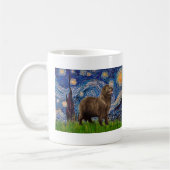 Newfie (bruin2) - De sterrenhemel Koffiemok (Links)
