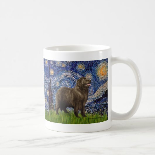 Newfie (bruin2) - De sterrenhemel Koffiemok (Rechts)