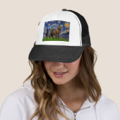 Newfie (bruin) - De sterrenhemel Trucker Pet (In situ)