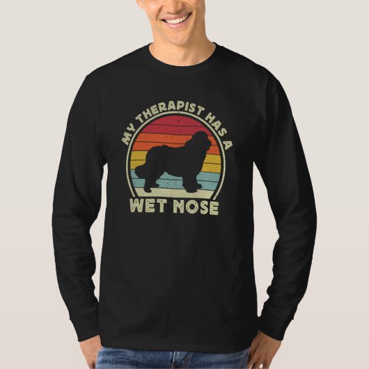 Newfie For Men Women Newfy Newfoundland Dog Dad Mo T-shirt (Voorkant)