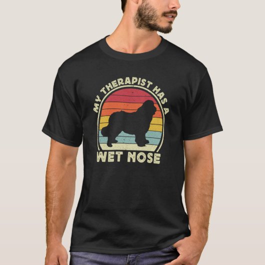 Newfie For Men Women Newfy Newfoundland Dog Dad Mo T-shirt (Voorkant)